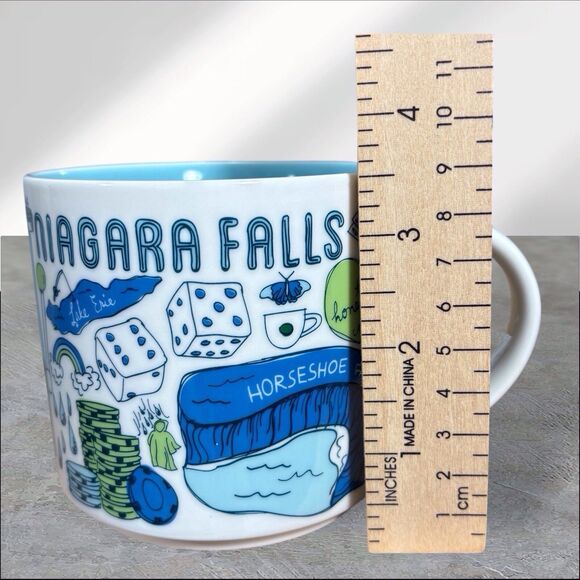 Starbucks Niagara Falls Been There Series 2019 Coffee Mug 14 oz Ceramic Blue - Picture 6 of 6